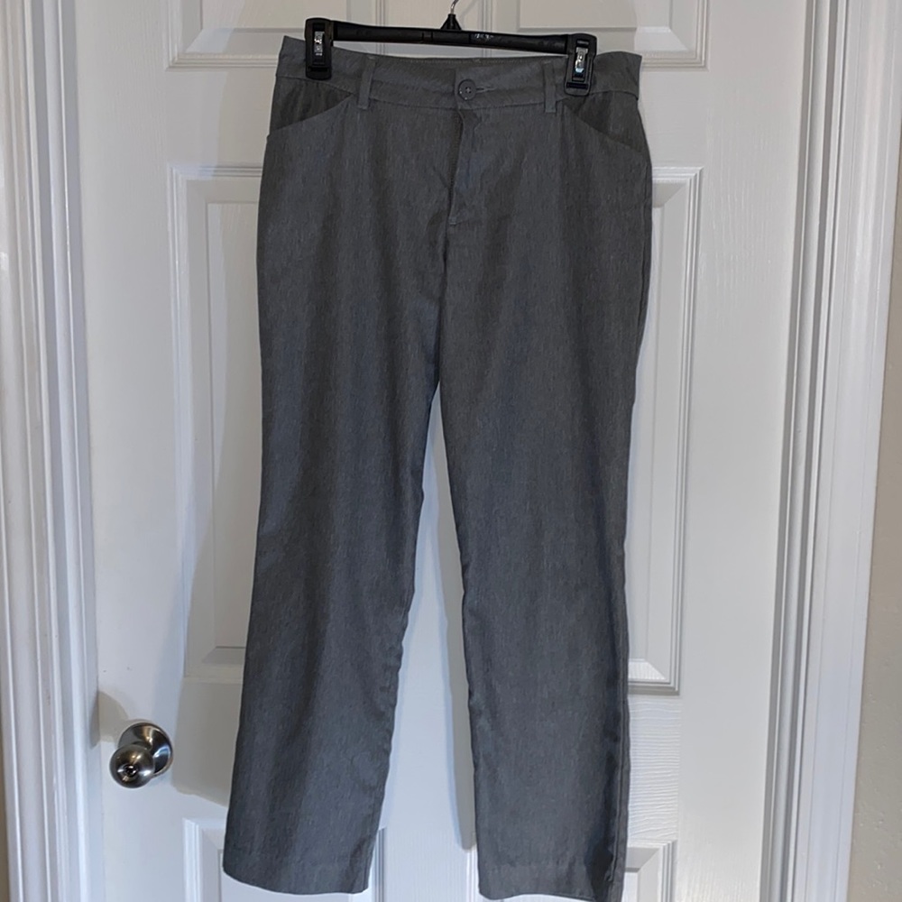 Lee Relaxed Fit Straight Leg Pants Mid Rise Size 8 Gray